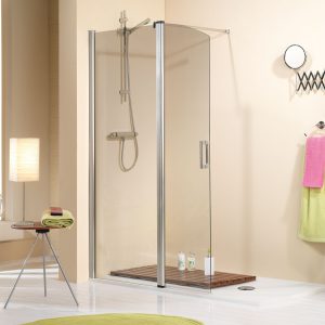 Modèle 3001: Frontal douche, fixe + porte pivotante de 65cm