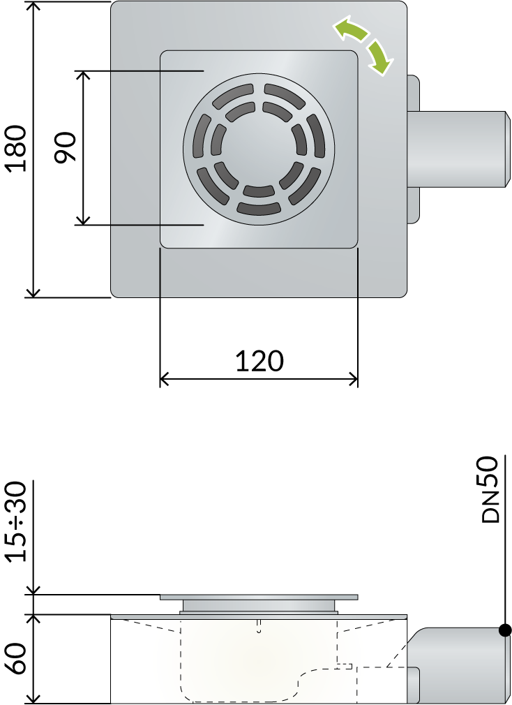 Siphon de douche – Image 2
