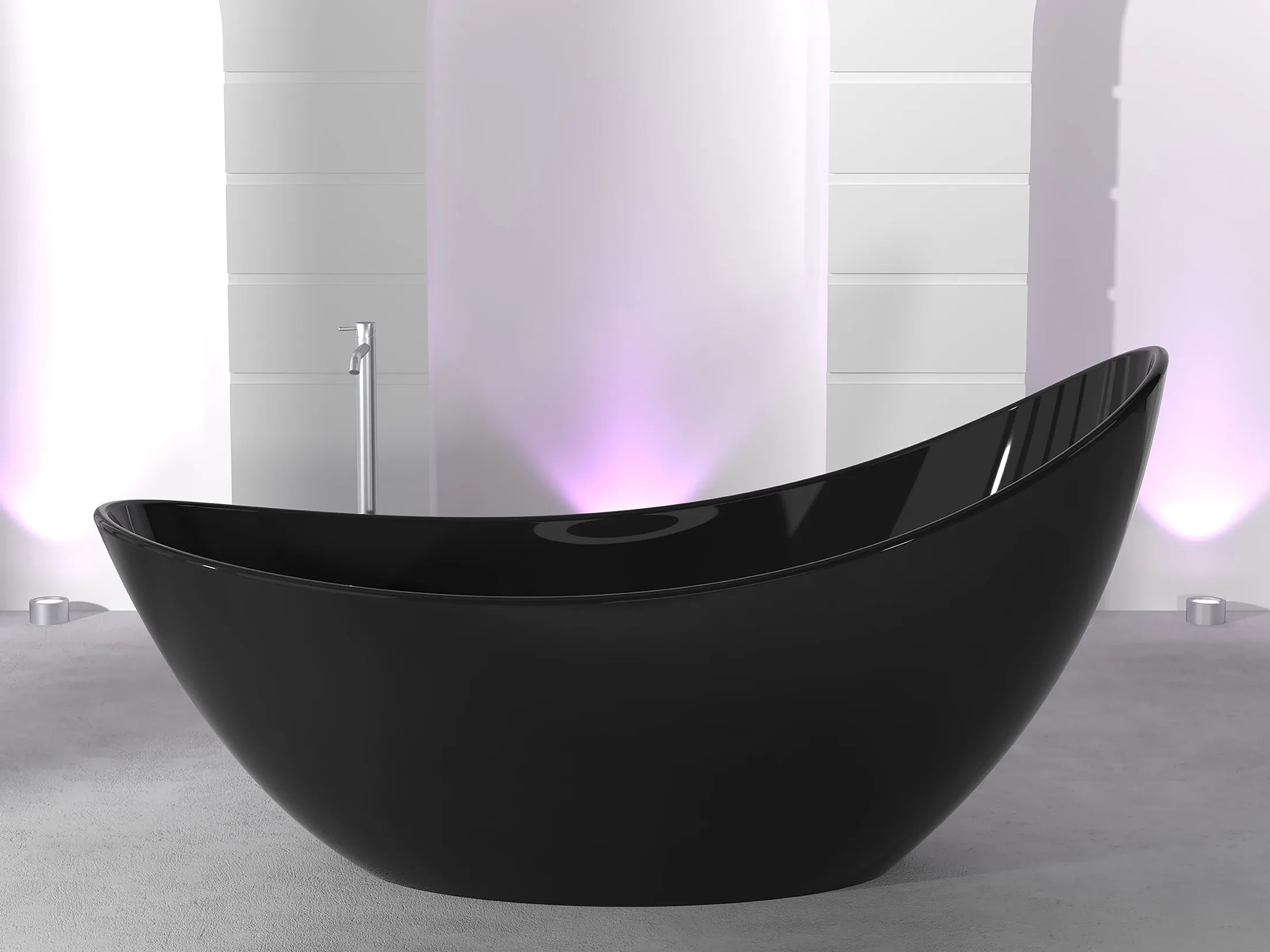 Baignoire ilôt ovale en Pietraluce® – Image 3
