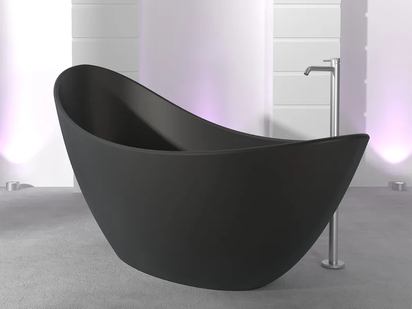 Baignoire ilôt ovale en Pietraluce® – Image 4